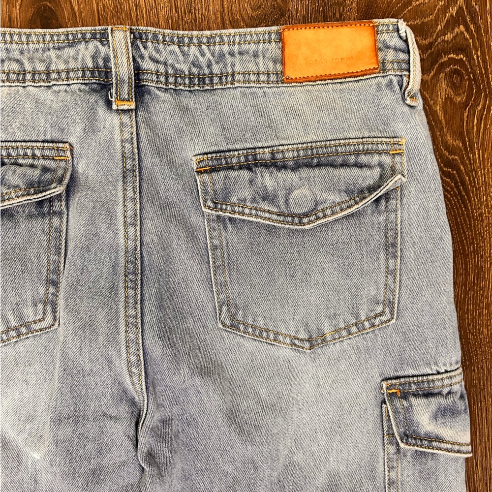 Dear John Women’s 26 Hudson
High Rise Cargo Straight Leg Denim Jeans Light Blue - Picture 9 of 9